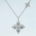 Weißgold Halskette mit Diamant