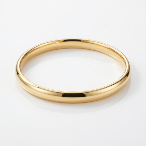 Armreif Bangle in 18k Gelbgold, puristische Form