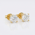 Ohrstecker Stella in 18k Gelbgold, Solitär-Diamanten